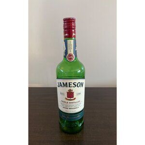 Empty Liquor Bottle Jameson Tripled Distilled Irish Whiskey 750ml Craft Bottle